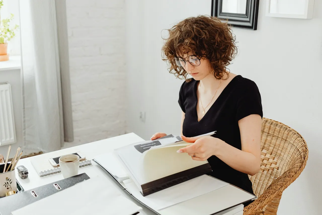 A BCBA reviewing a treatment plan